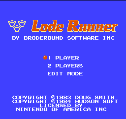 Lode Runner Title Screen